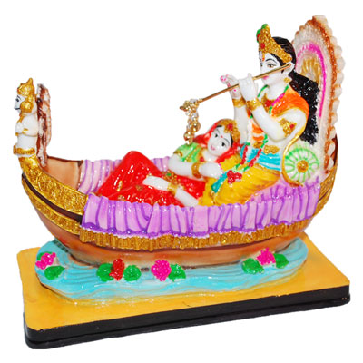 "Radha Krishna in a Boat -653-code002 (POP Doll) - Click here to View more details about this Product